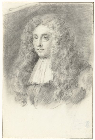 Autoritratto (?) di Constantijn Huygens il Giovane da Constantijn Huygens (II) (possibly)