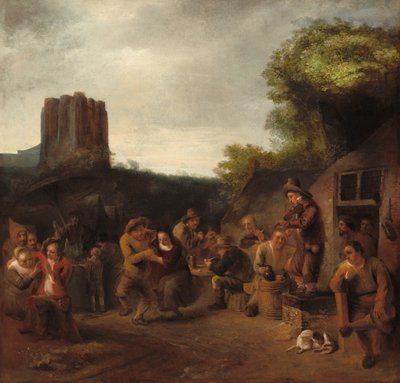 Convivialità vicino alla locanda, primi anni 1650 da Constantijn van Renesse