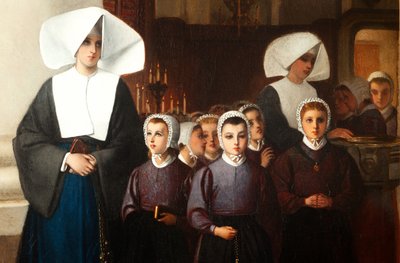 Gli orfani (dettaglio) da Constantin Emile Meunier