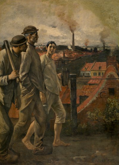 Ritorno dalla miniera da Constantin Emile Meunier