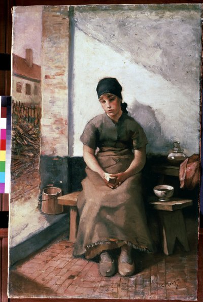 Colazione di una domestica da Constantin Emile Meunier