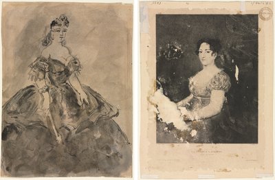 Al ballo (recto); La femme à l