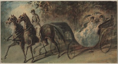 Carrozza nel Bois de Boulogne da Constantin Guys