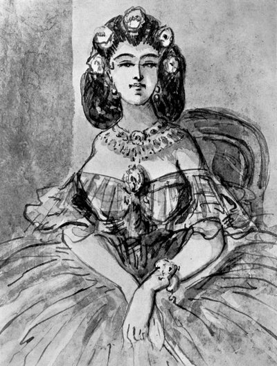 Ritratto di una signora, XIX secolo, 1930 da Constantin Guys