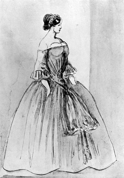 Ritratto di una donna, XIX secolo, 1930 da Constantin Guys