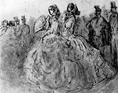 Passeggiata, XIX secolo, 1930 da Constantin Guys