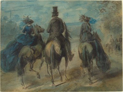Passeggiata nel Bois da Constantin Guys