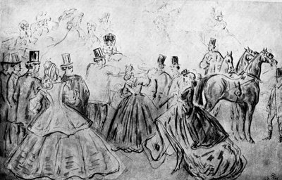 La passeggiata, XIX secolo, 1930 da Constantin Guys