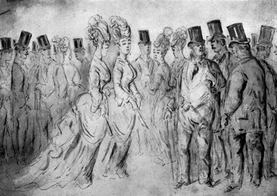 La passeggiata, XIX secolo, 1930 da Constantin Guys
