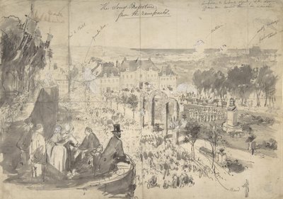 La visita di Napoleone III a Boulogne-sur-Mer da Constantin Guys
