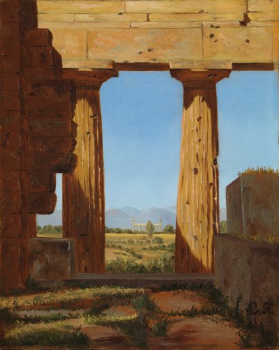 Colonne del Tempio di Nettuno a Paestum da Constantin Hansen