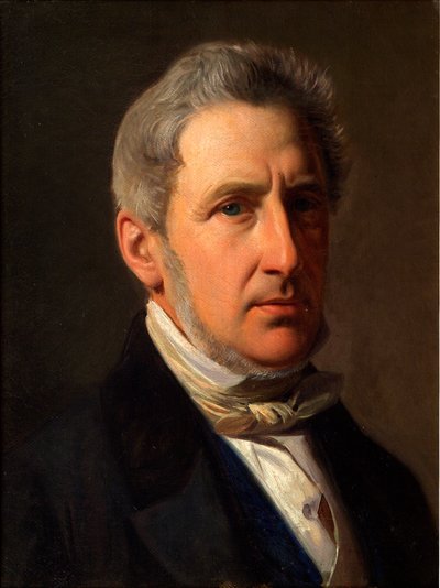 Danese: Portræt af godsejer Alfred Hage (1803-1872) Ritratto del signorotto Alfred Hage (1803-1872) da Constantin Hansen