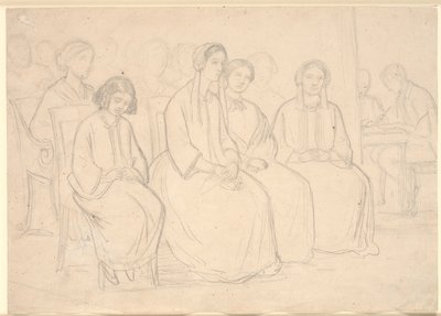 A casa di Hages durante una conferenza di Høyen da Constantin Hansen