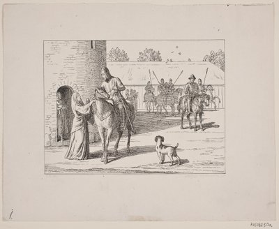 Illustrazione per Svend Grundtvig, "Marsk Stig: Dansk Folkevise Fra 13de Aarhundrede", 1861 da Constantin Hansen