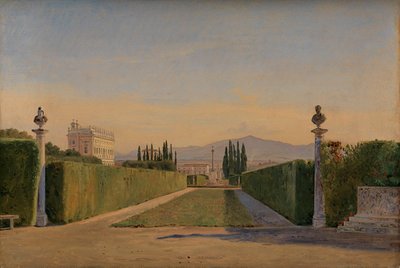 Nei giardini della Villa Albani, Roma da Constantin Hansen