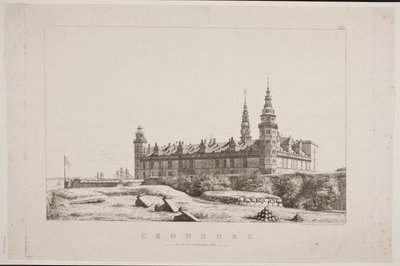 Kronborg visto dal lato nord-ovest da Constantin Hansen