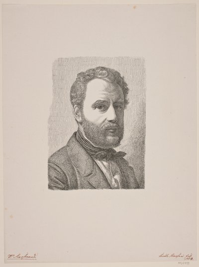 Ritratto di Wilhelm Marstrand da Constantin Hansen