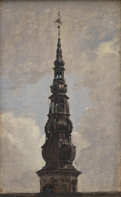 La grande guglia del castello di Kronborg. Studio da Constantin Hansen