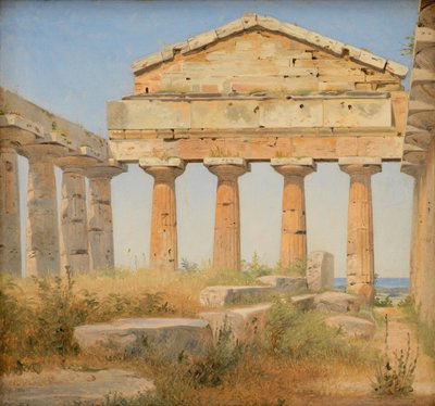 Il Tempio di Atena a Paestum da Constantin Hansen