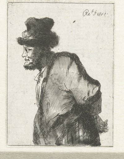 Contadino con le mani dietro la schiena da Constantino Cumano (possibly)