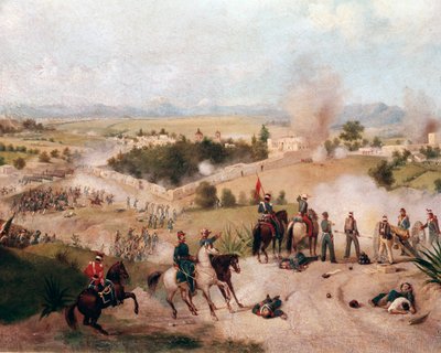 Guerra americano-messicana: vista della battaglia di Molino del Rey l