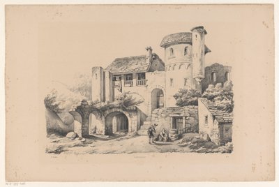 Rovina abitata (serie: Il paesaggio) da Constantinus Cornelis Huysmans