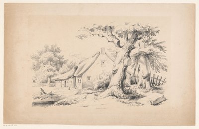 Fattoria e due alberi (Il paesaggio) da Constantinus Cornelis Huysmans