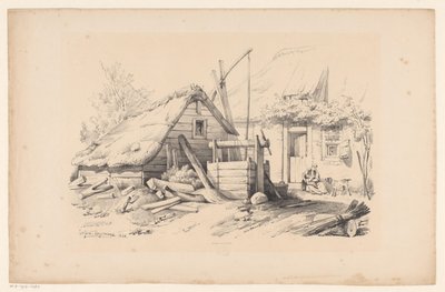 Fattoria con pozzo (Il paesaggio) da Constantinus Cornelis Huysmans