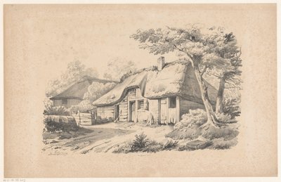 Fattoria con tetto di paglia da Constantinus Cornelis Huysmans
