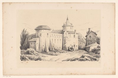 Forte in un villaggio (Il paesaggio) da Constantinus Cornelis Huysmans