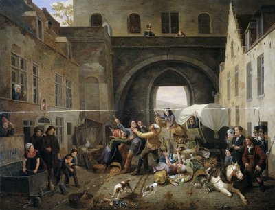 Una collisione alla Porte de Hal, Bruxelles da Constantinus Fidelio Coene