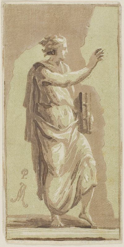 Giovane uomo in piedi da Conte Antonio Maria Zanetti the Elder