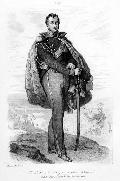 Joseph Antoni Poniatowski 1763-1813, principe polacco e maresciallo di Francia, 1839 da Contenau