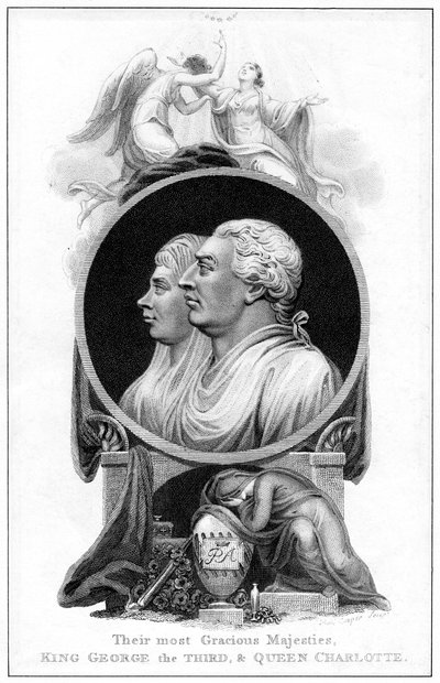 Re Giorgio III e la regina Carlotta, XIX secolo da Cooper
