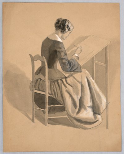 Una donna che disegna da Cooper Union Art School