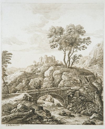 Paesaggio con castello da Copplestone Warre Bamfylde