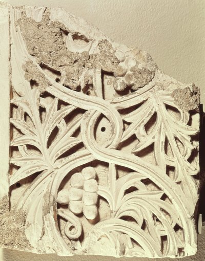Frammento di un fregio, dal monastero di Apa Jeremias, Sakkara da Coptic Coptic