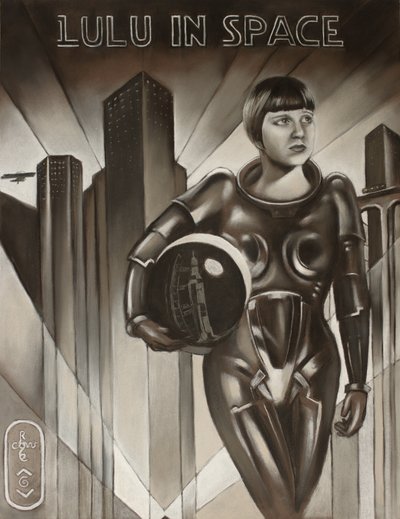 Astronauta della città Art Déco da Corné Akkers