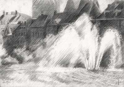 Schizzo delle fontane della città da Corné Akkers