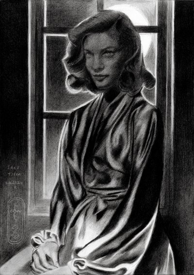 Donna in stile noir classico da Corné Akkers