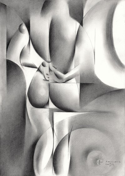 Elegante nudo geometrico da Corné Akkers