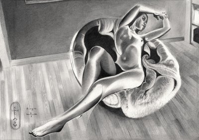 Elegante figura nuda da Corné Akkers
