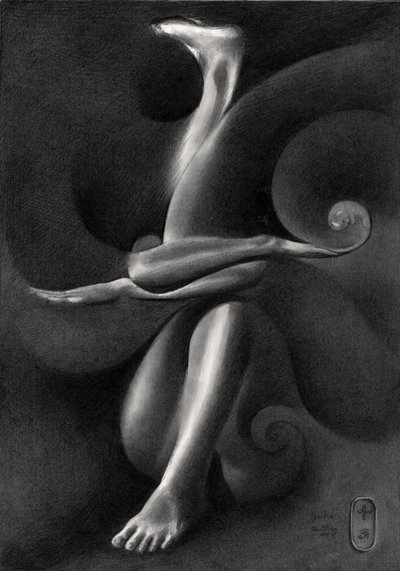 Elegante figura surreale da Corné Akkers