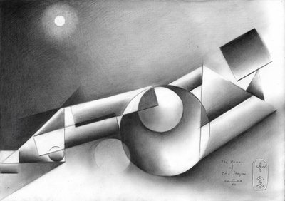Composizione geometrica al chiaro di luna da Corné Akkers