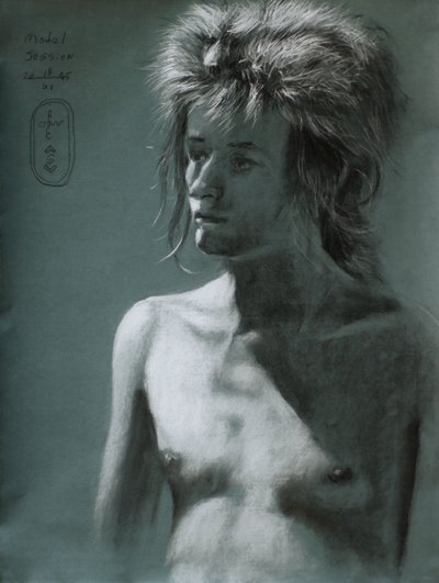 Ritratto con ombra di capelli selvaggi da Corné Akkers