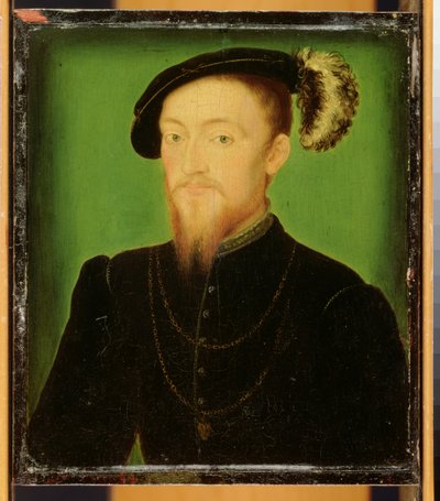 Uomo con una piuma nel cappello da Corneille de Lyon