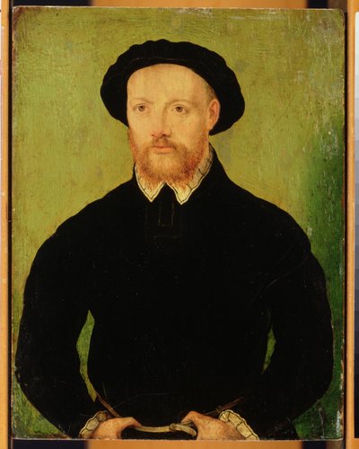 Uomo con barba rossa da Corneille de Lyon