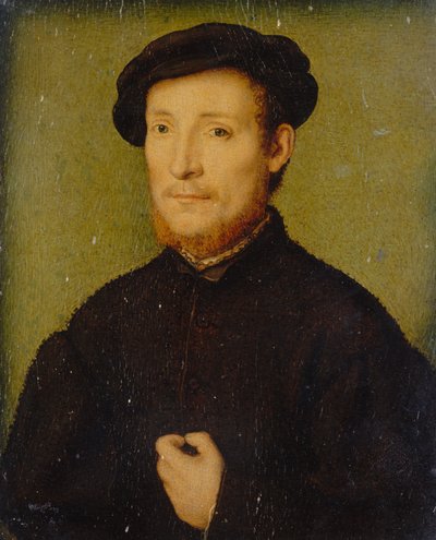 Ritratto di un uomo con la mano sul petto, 1540-45 da Corneille de Lyon