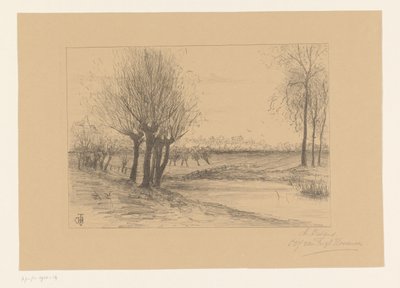 Prato con salici capitozzati da Cornelia Christina Johanna van Trigt Hoevenaar (signed by artist)