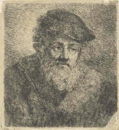 Vecchio con barba e cappello da Cornelia Scheffer Lamme